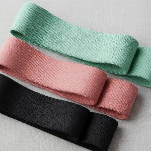 26 Fabric Covered Exercise Bands Heavy Duty